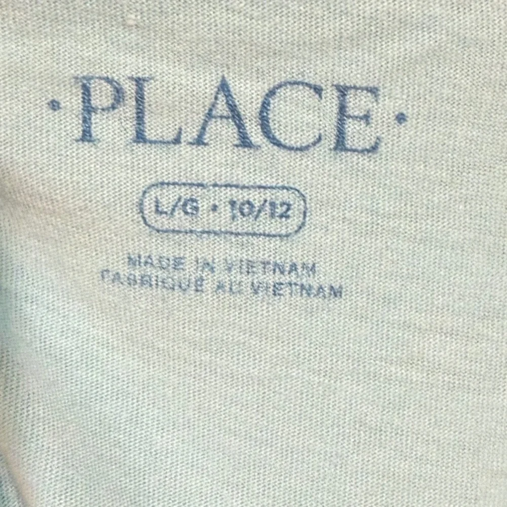 The Children's Place Kids Genius Graphic‎ T Shirt Light Blue Size 10 12